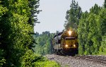 ARR 3009 leads local passenger train on the passing siding at Chase